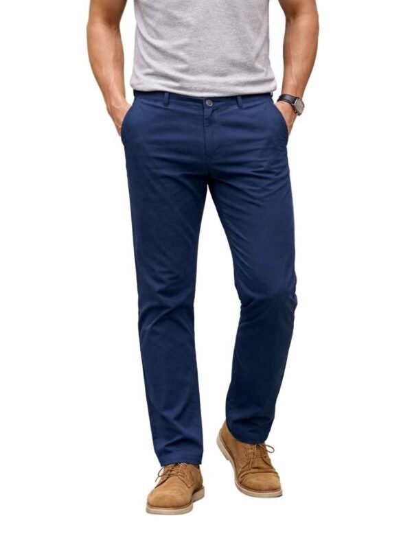 Nautica Men’s Navy Blue Straight Fit Pants