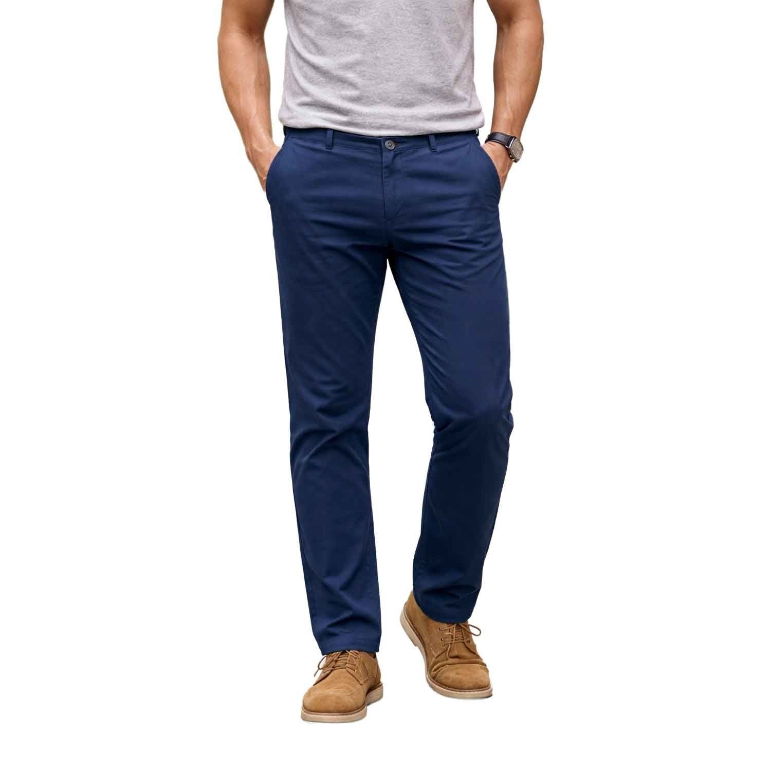 Nautica Men’s Navy Blue Straight Fit Pants