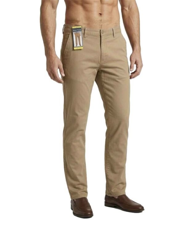 Nautica Men’s Khaki Straight Fit Pants