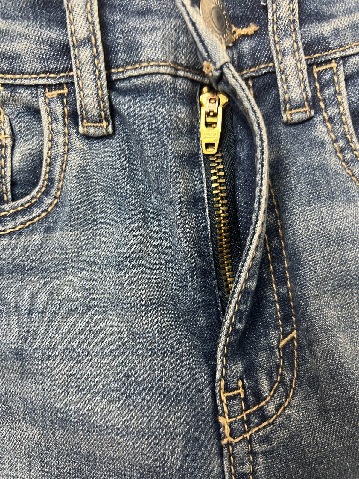 Levi's Girl's Light Blue High Rise Super Skinny Denim Jeans - Image 8