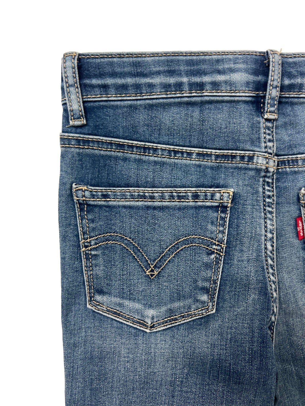 Levi's Girl's Light Blue High Rise Super Skinny Denim Jeans - Image 13