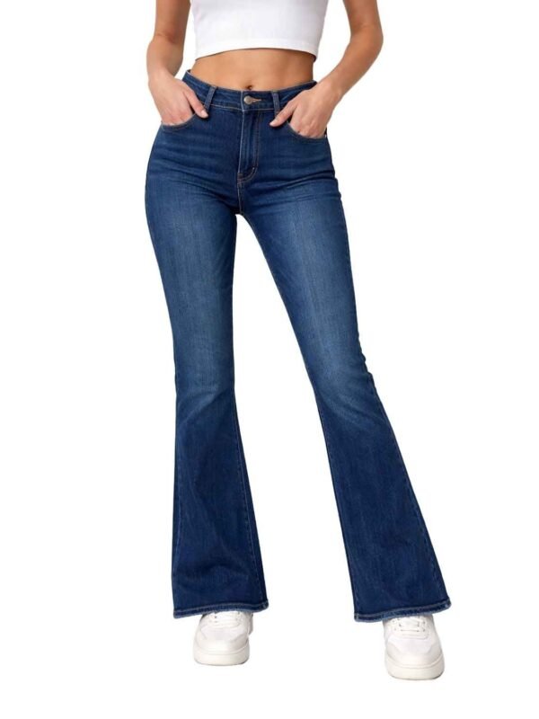 Levi's Girl's Dark Blue Denim Flare Jeans