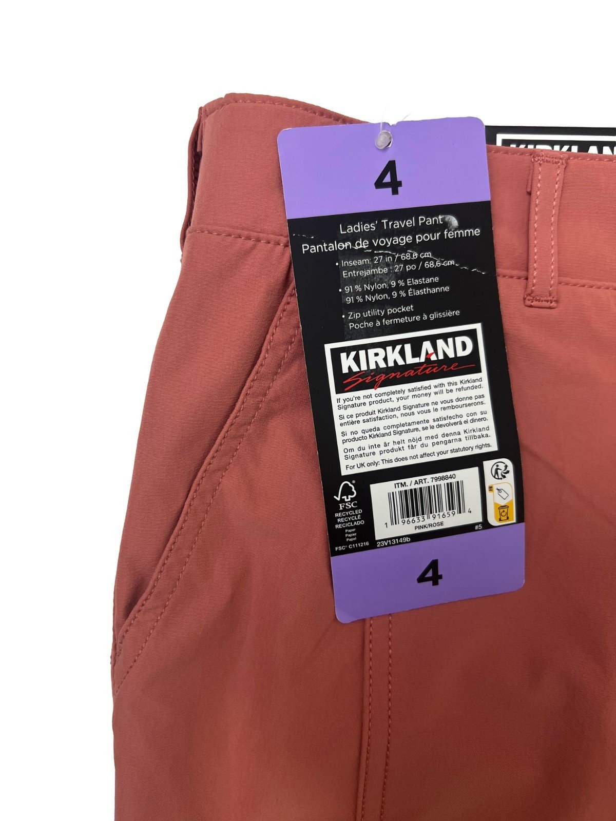 Krikland Women's Coral Travel Pants - Image 6