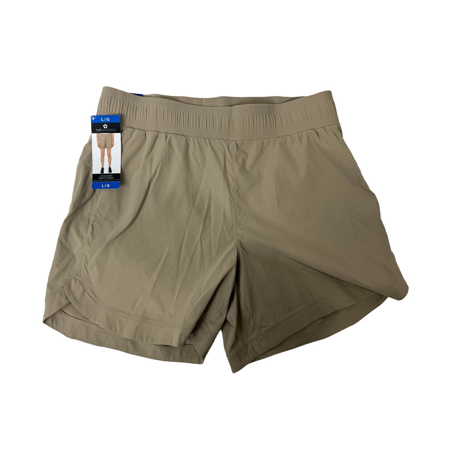 Tuff Athletics Women's Khaki Active Shorts - Image 2