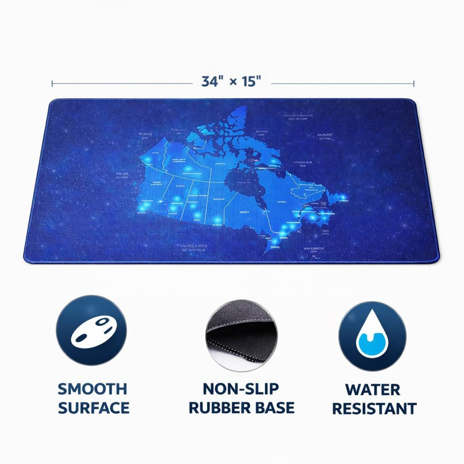 Canada Map Large Gaming/Work Desk Pad - Image 7