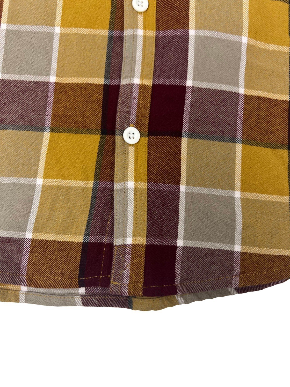 O'Neill Youth’s Orange Plaid Long Sleeve Flannel Shirt - Image 8