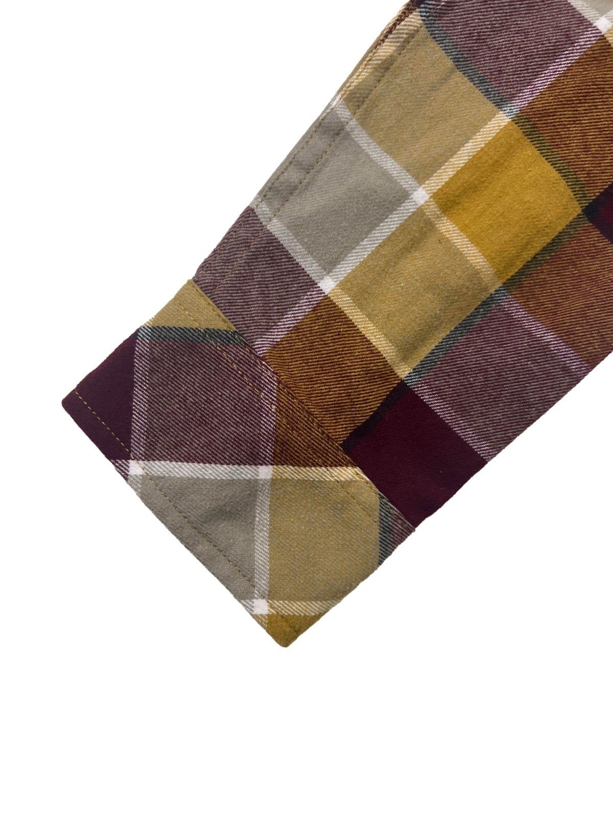 O'Neill Youth’s Orange Plaid Long Sleeve Flannel Shirt - Image 11