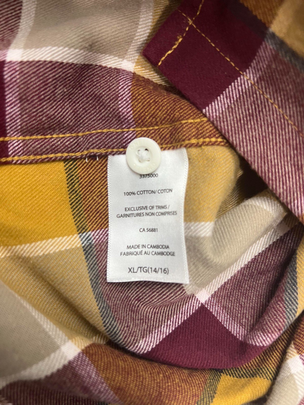 O'Neill Youth’s Orange Plaid Long Sleeve Flannel Shirt - Image 15