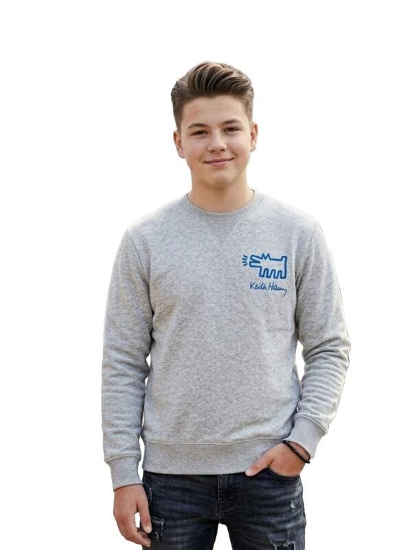 Keith Haring Youth’s Heather Grey Sweatshirt