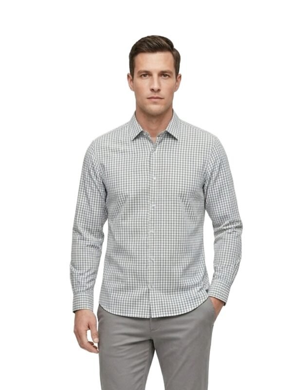Banana Republic Men’s Blue Check Long Sleeve Shirt