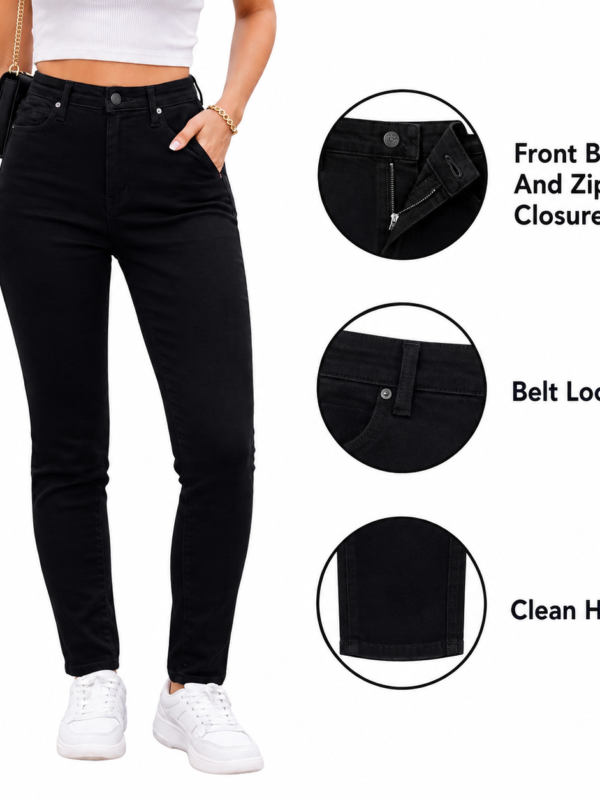 Buffalo Women's Black High Rise Stretch Skinny Pant