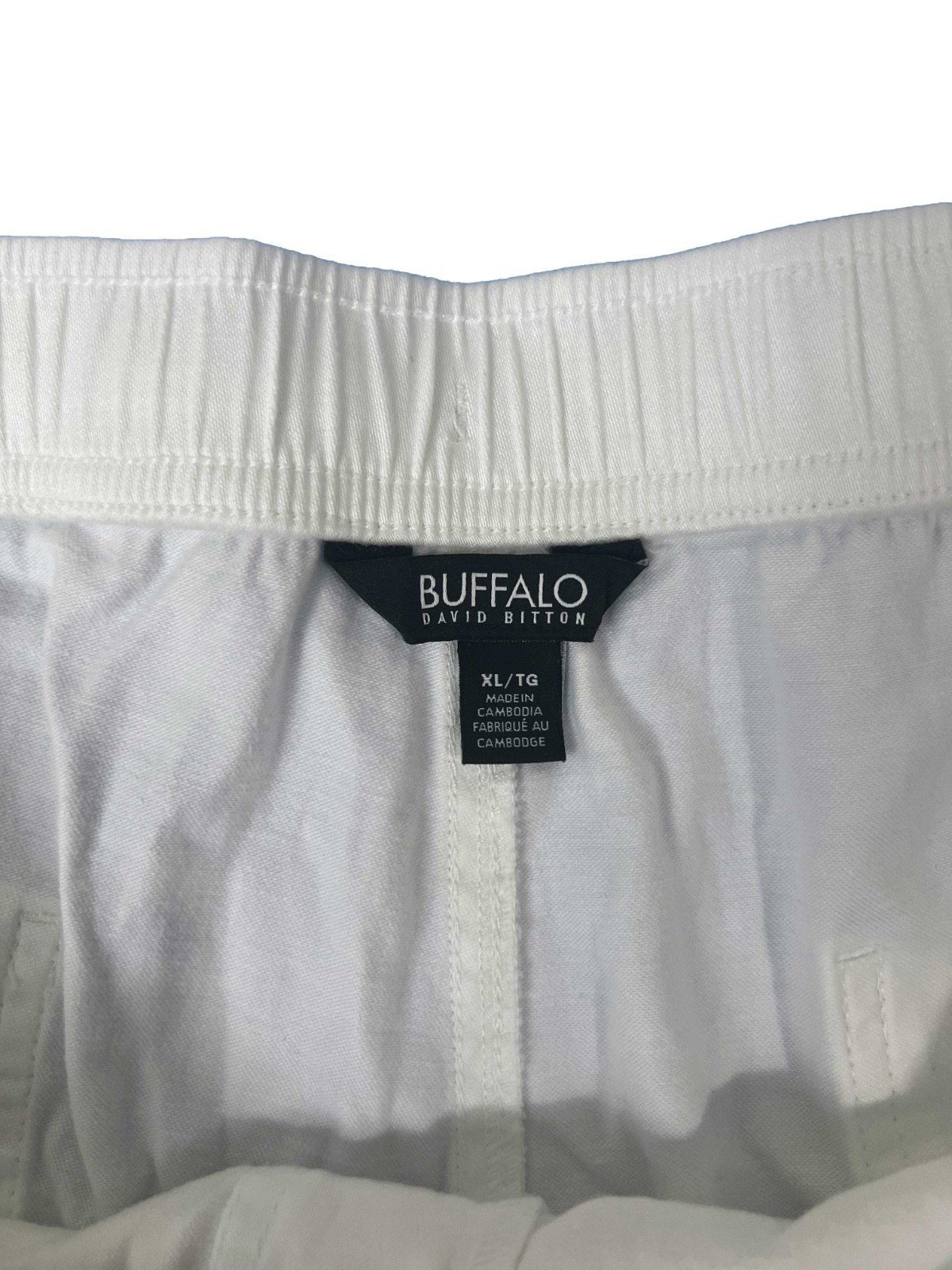 Buffalo Women's White Shorts Pull-On Drawstring Four-pocket Styling - Image 5
