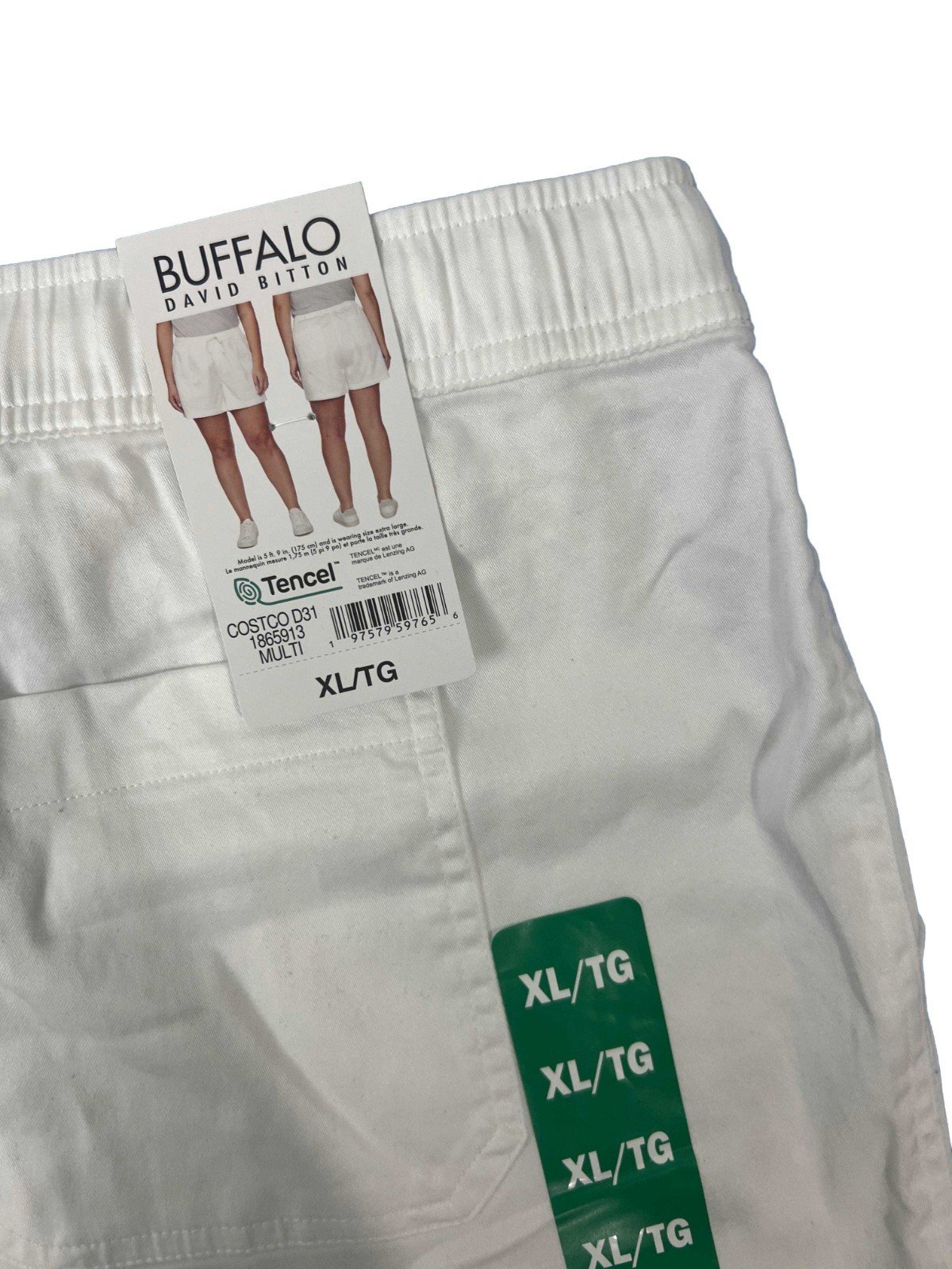 Buffalo Women's White Shorts Pull-On Drawstring Four-pocket Styling - Image 8