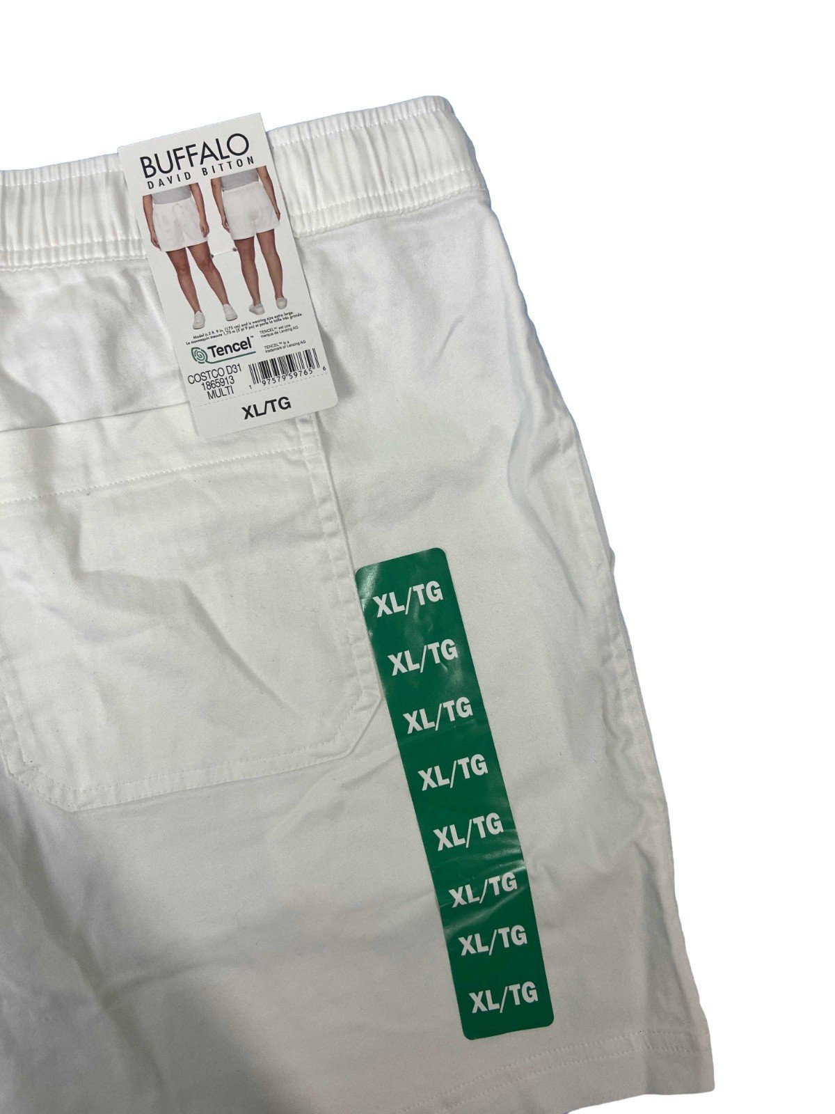 Buffalo Women's White Shorts Pull-On Drawstring Four-pocket Styling - Image 9