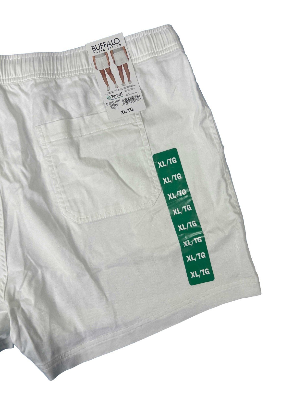 Buffalo Women's White Shorts Pull-On Drawstring Four-pocket Styling - Image 10