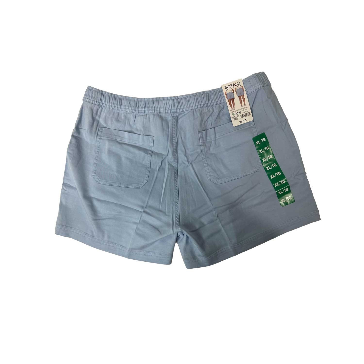 Buffalo Women's Blue Shorts Pull-On Drawstring Four-pocket Styling - Image 3