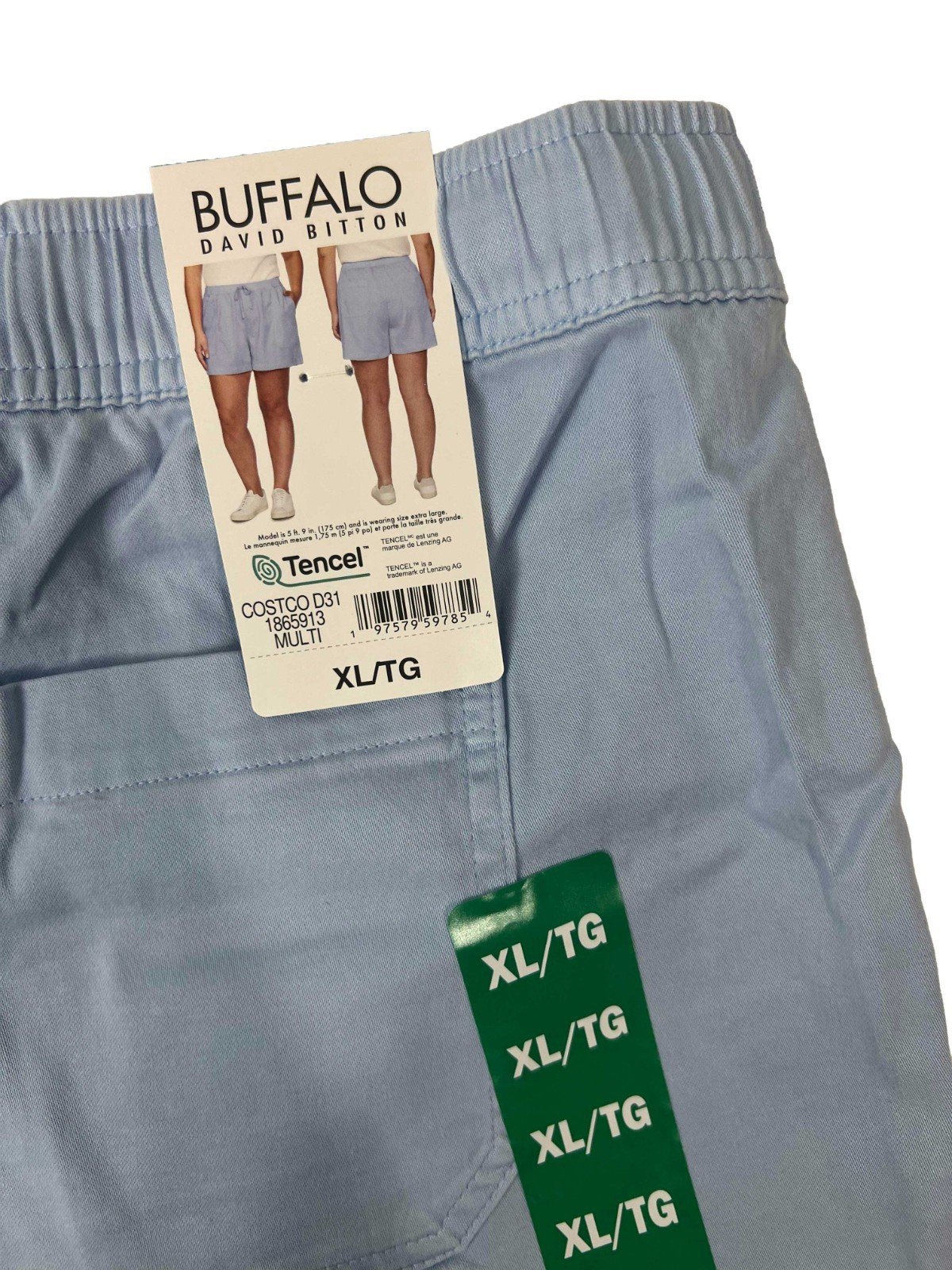 Buffalo Women's Blue Shorts Pull-On Drawstring Four-pocket Styling - Image 9