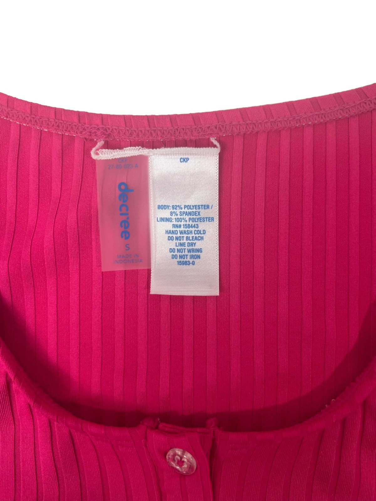 Decree Women's Cheerful Pink Top Removable Cups - Image 4
