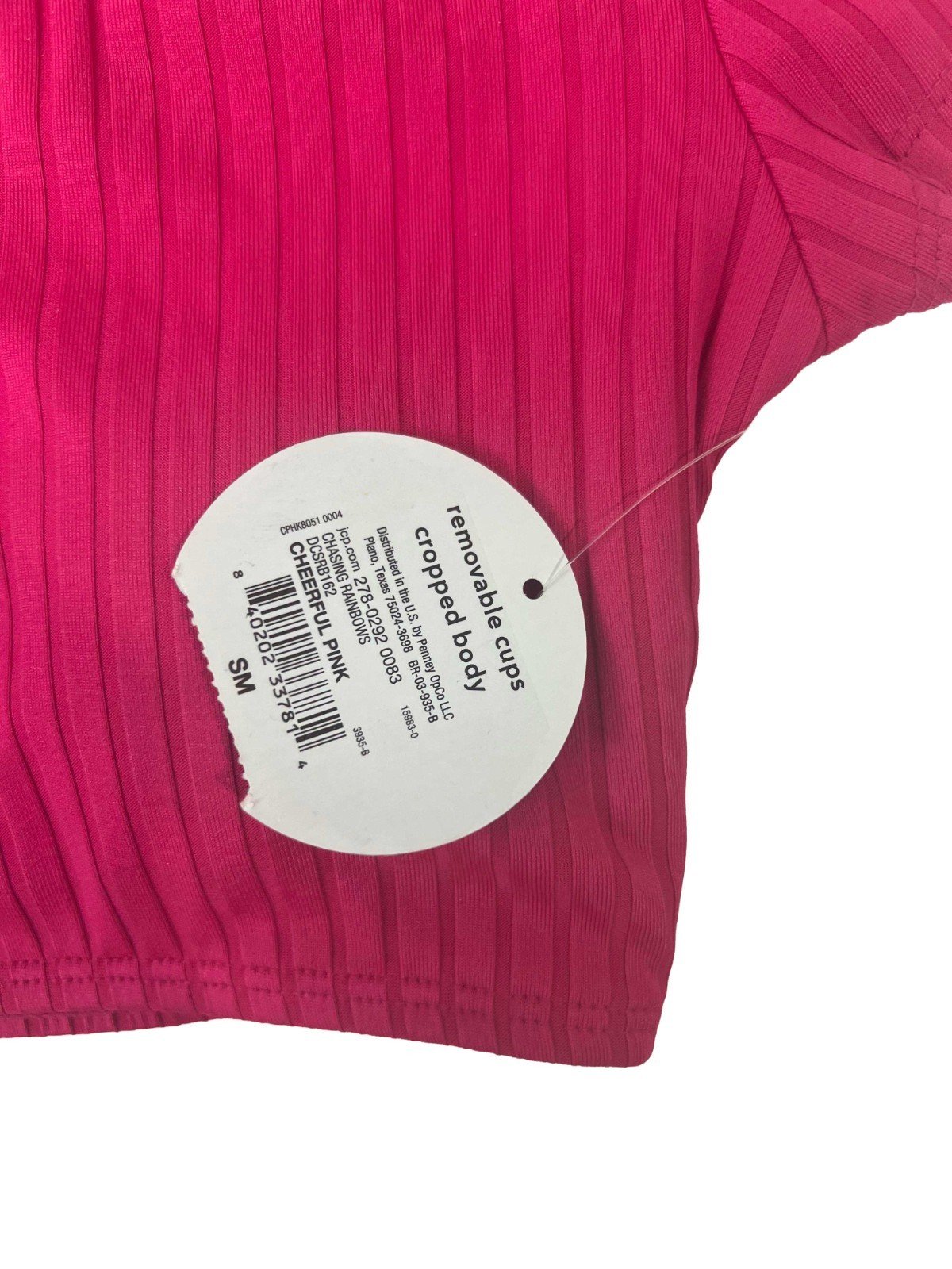 Decree Women's Cheerful Pink Top Removable Cups - Image 5