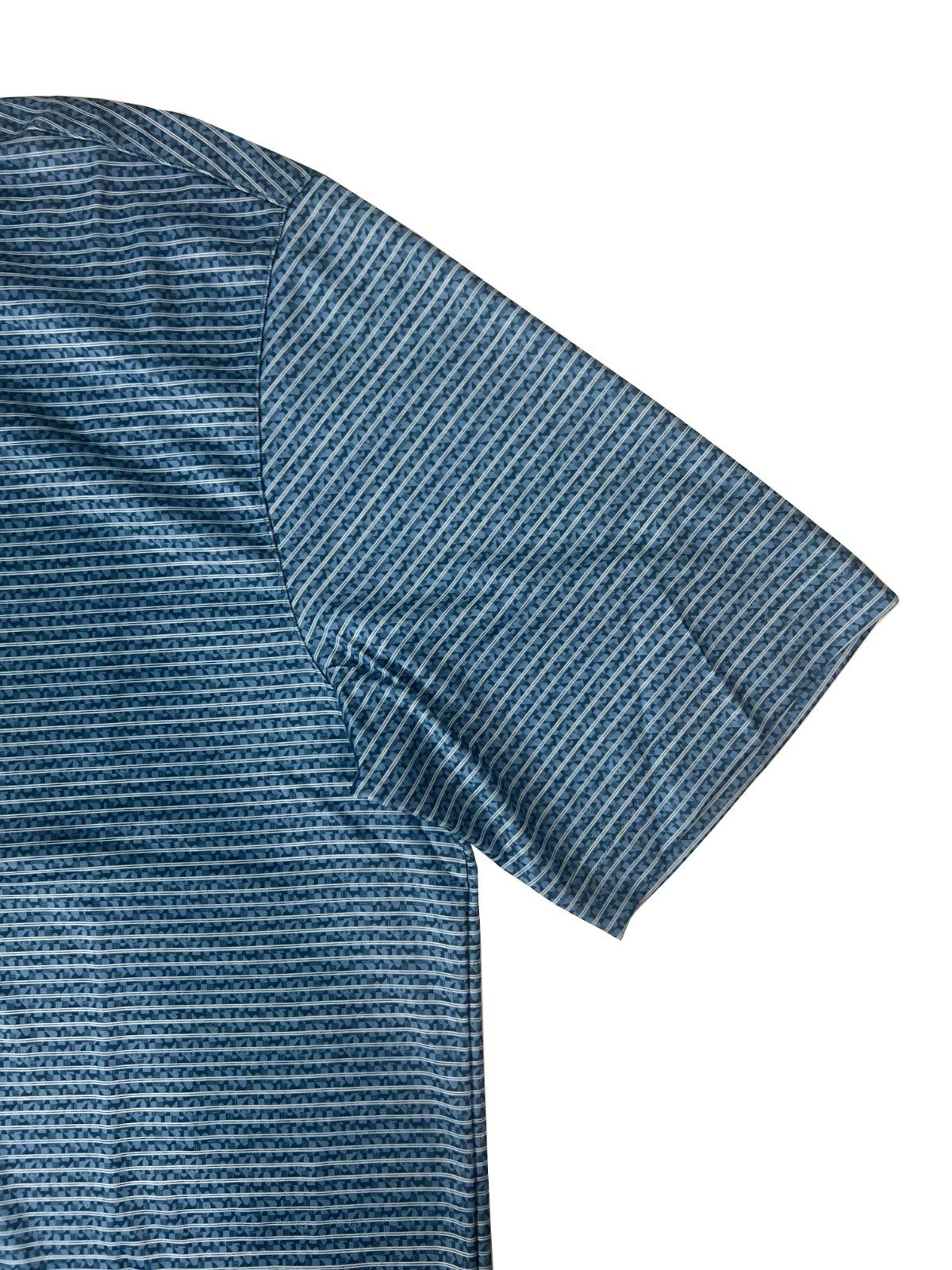 Greg Norman Men's Blue T-Shirt Polo Short Sleeve 3 Button Tee - Image 5