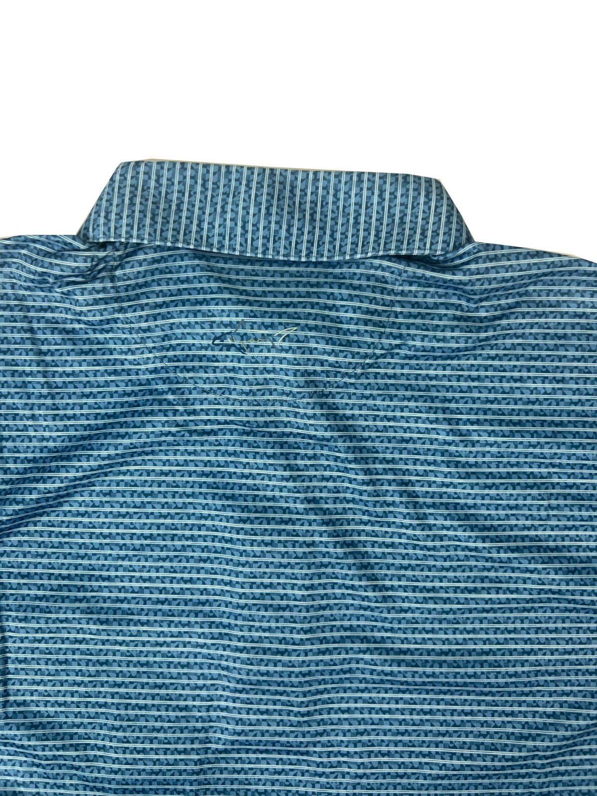 Greg Norman Men's Blue T-Shirt Polo Short Sleeve 3 Button Tee - Image 10
