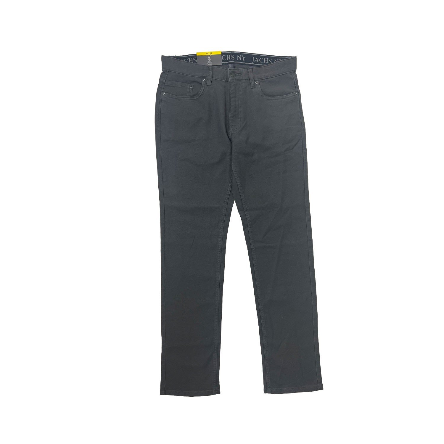 Jachs Ny Men's Grey Pant 5 Pocket Stretch Straight Fit - Image 2
