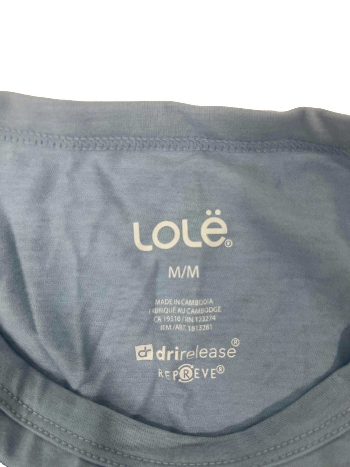 Lole Women’s Blue Top Merino Wool Blend Baselaye L/S - Image 12