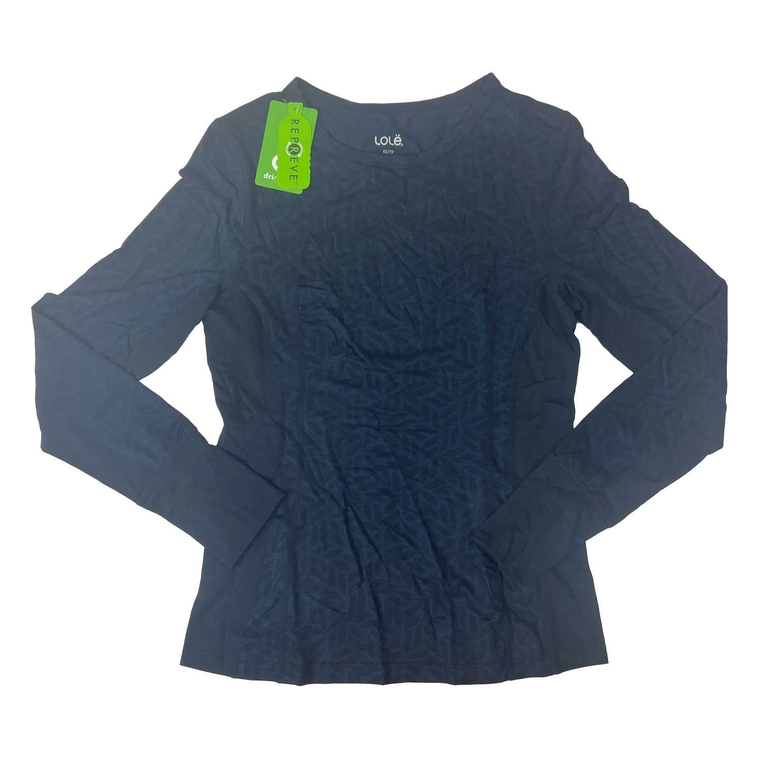 Lole Women’s Dark Blue Top Merino Wool Blend Baselaye L/S - Image 2