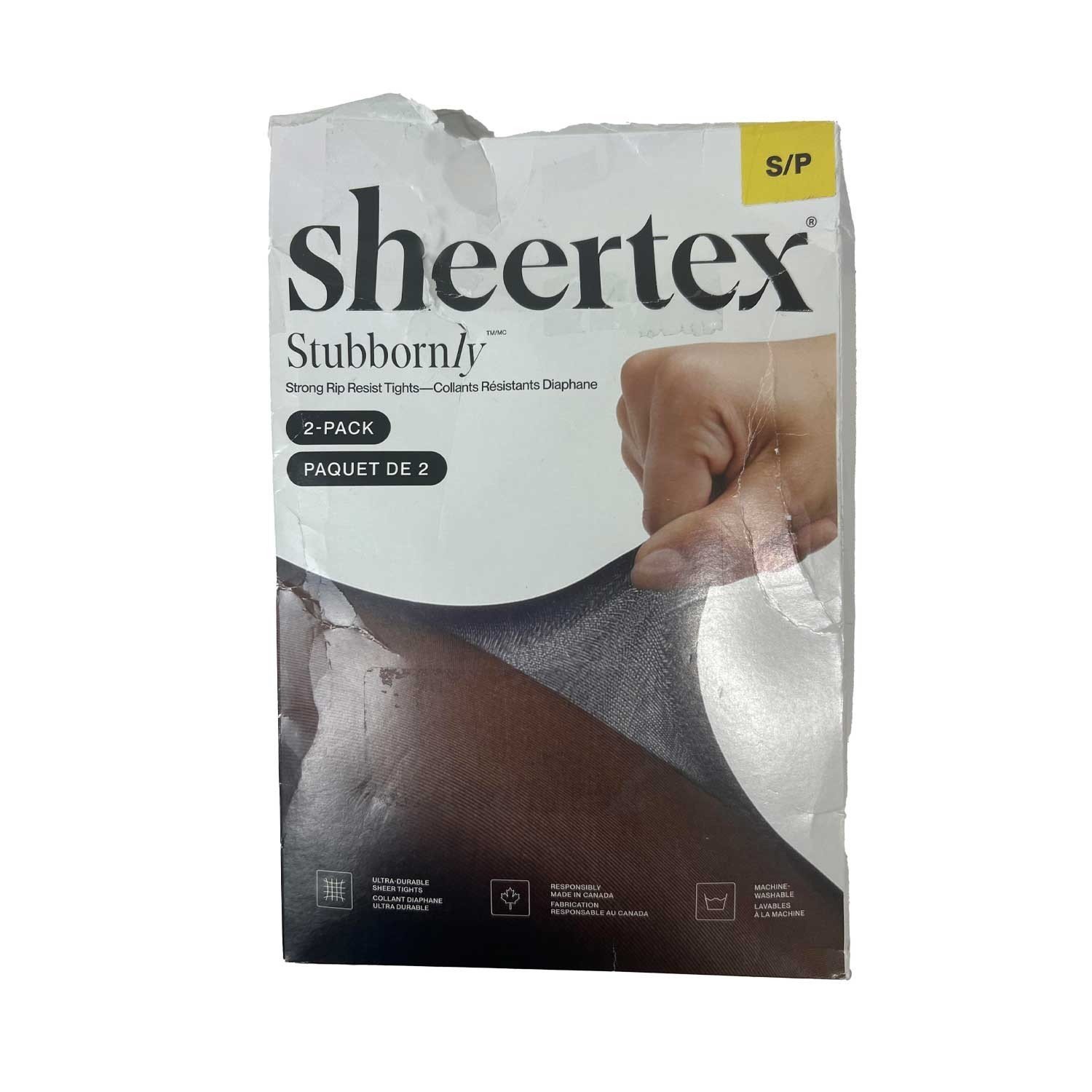 Sheertex Stubbornly Strong Rip Resist Women's Black Tights - 2 Pack - Image 4