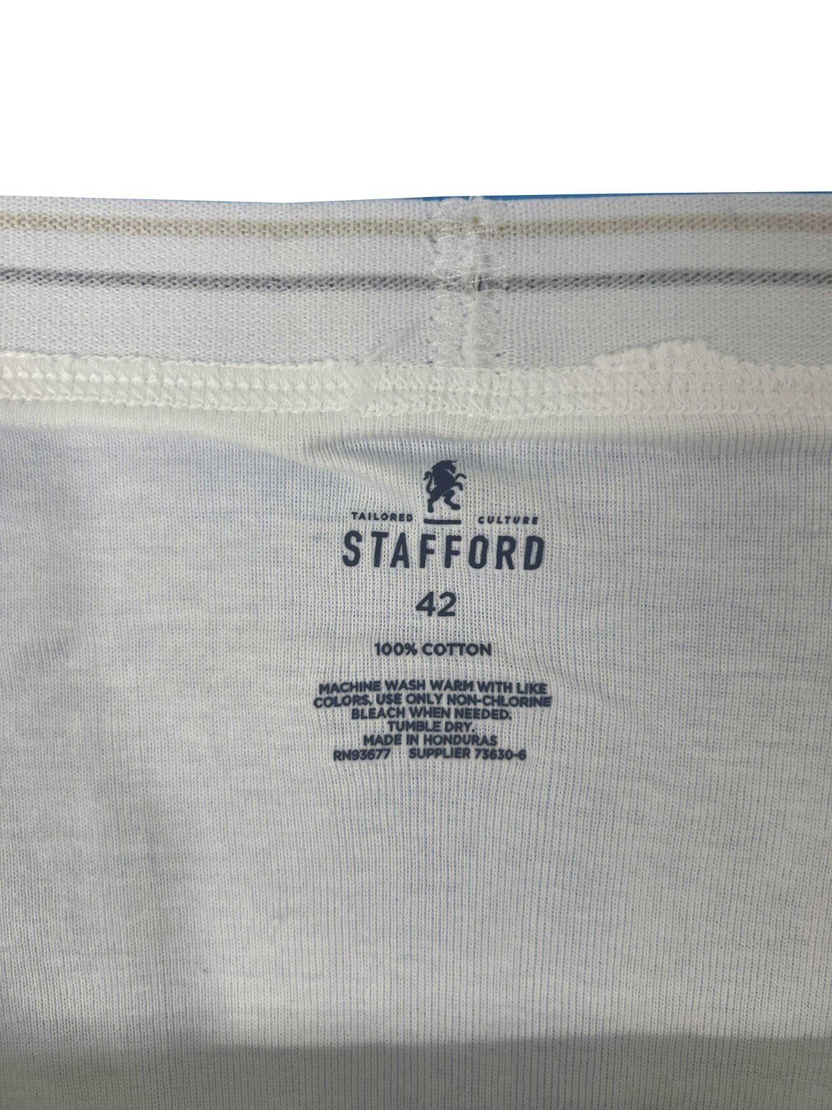 Stafford Men's White Allday Comfort Full Cut Brief 6 Pack - Image 5