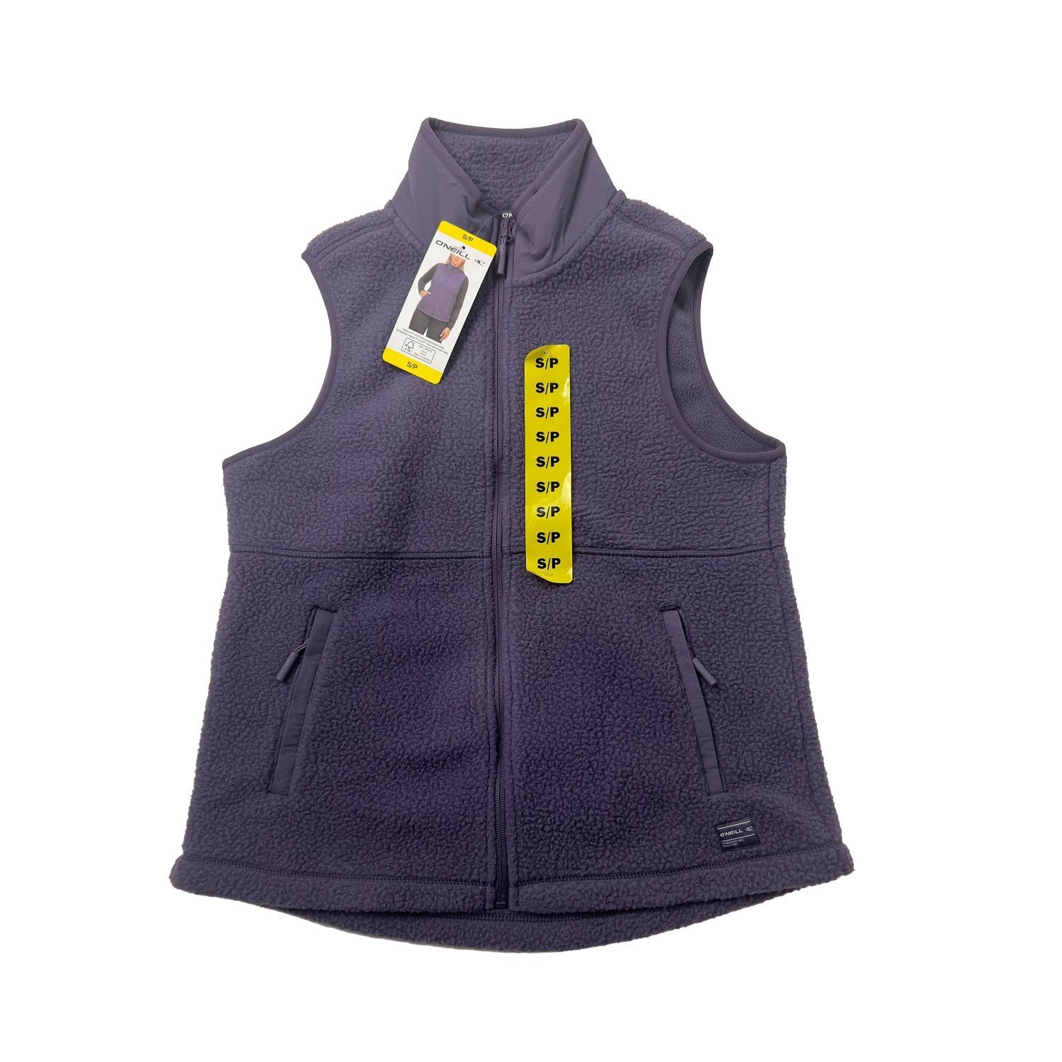 O'Neill Women's Purple Violet Vest High Pile Sleeveless Size - S - Image 2