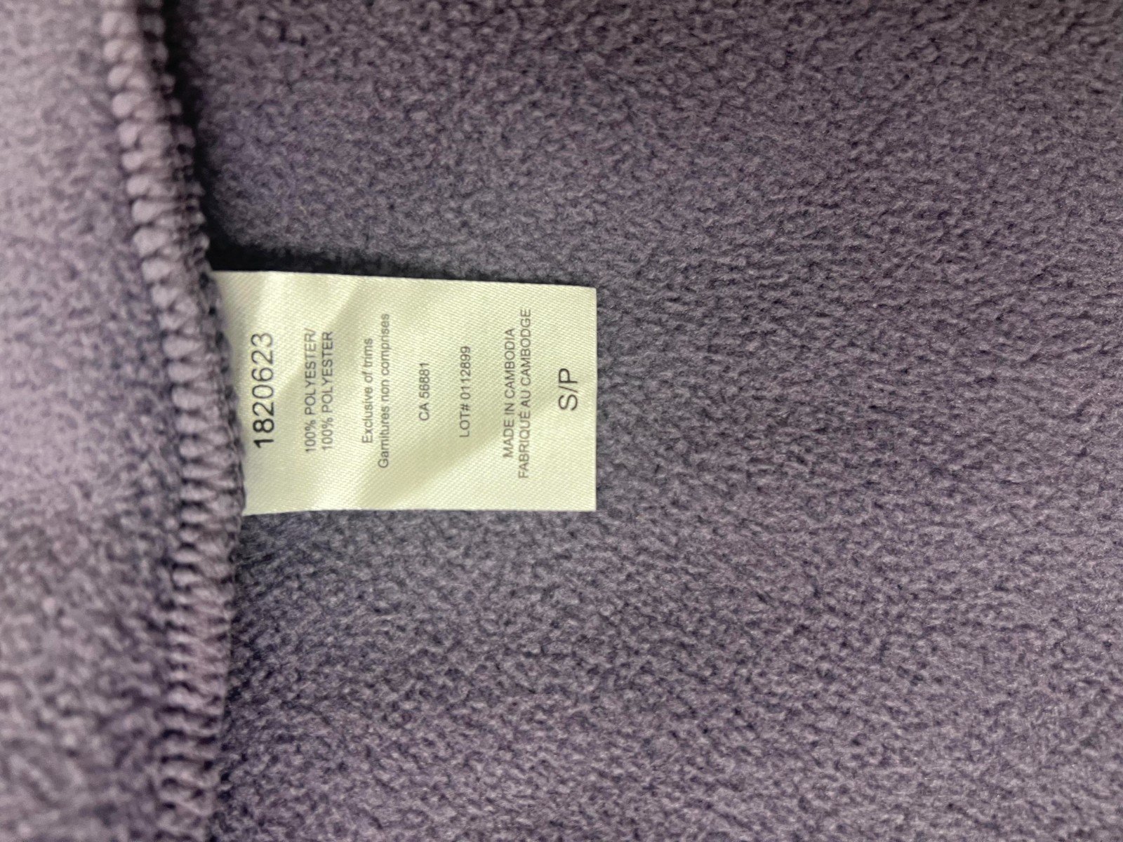 O'Neill Women's Purple Violet Vest High Pile Sleeveless Size - S - Image 13