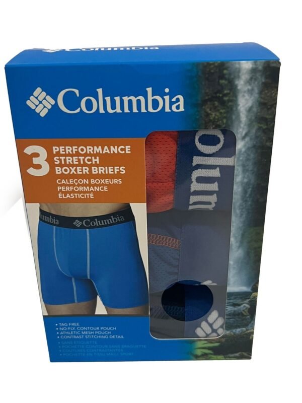 Columbia Men's 3 Pack Performance Stretch Boxer Briefs (107)