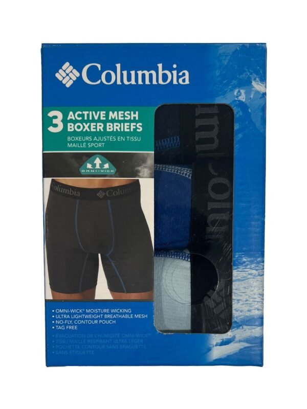 Columbia Men's 3 Pack Active Mesh Boxer Briefs (096)