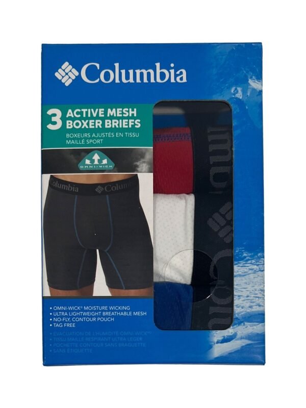 Columbia Men's 3 Pack Active Mesh Boxer Briefs (097)
