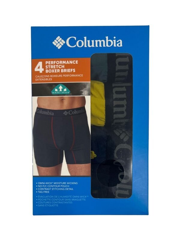 Columbia Men's 4 Pack Performance Stretch Boxer Briefs (092)