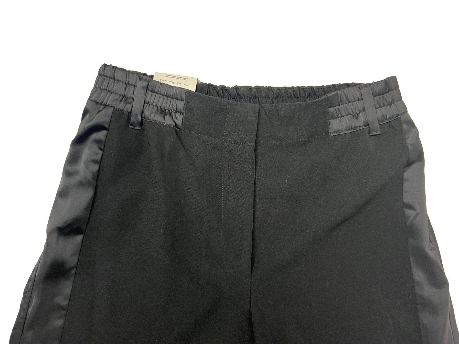 Worthington X Jason Bolden Women's Black Pant Satin Trim Wide Leg (044) - Image 4