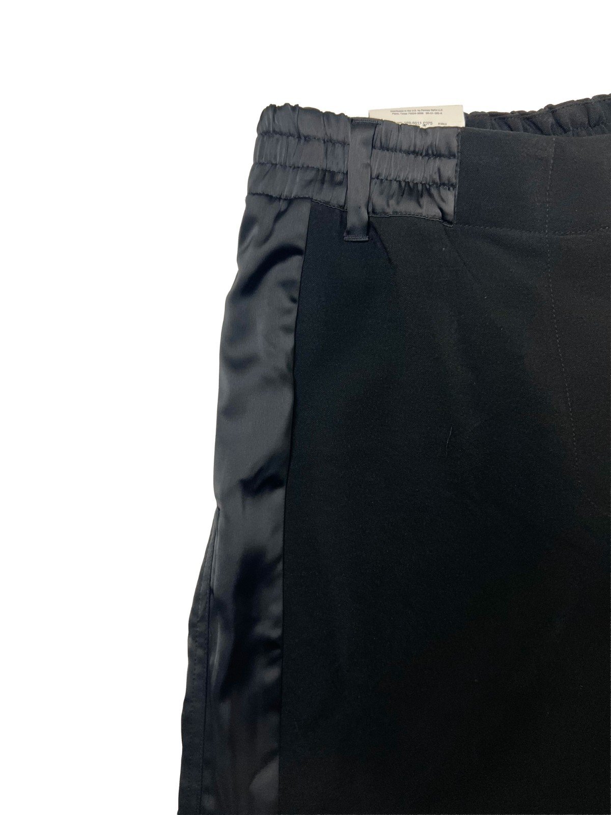 Worthington X Jason Bolden Women's Black Pant Satin Trim Wide Leg (044) - Image 5