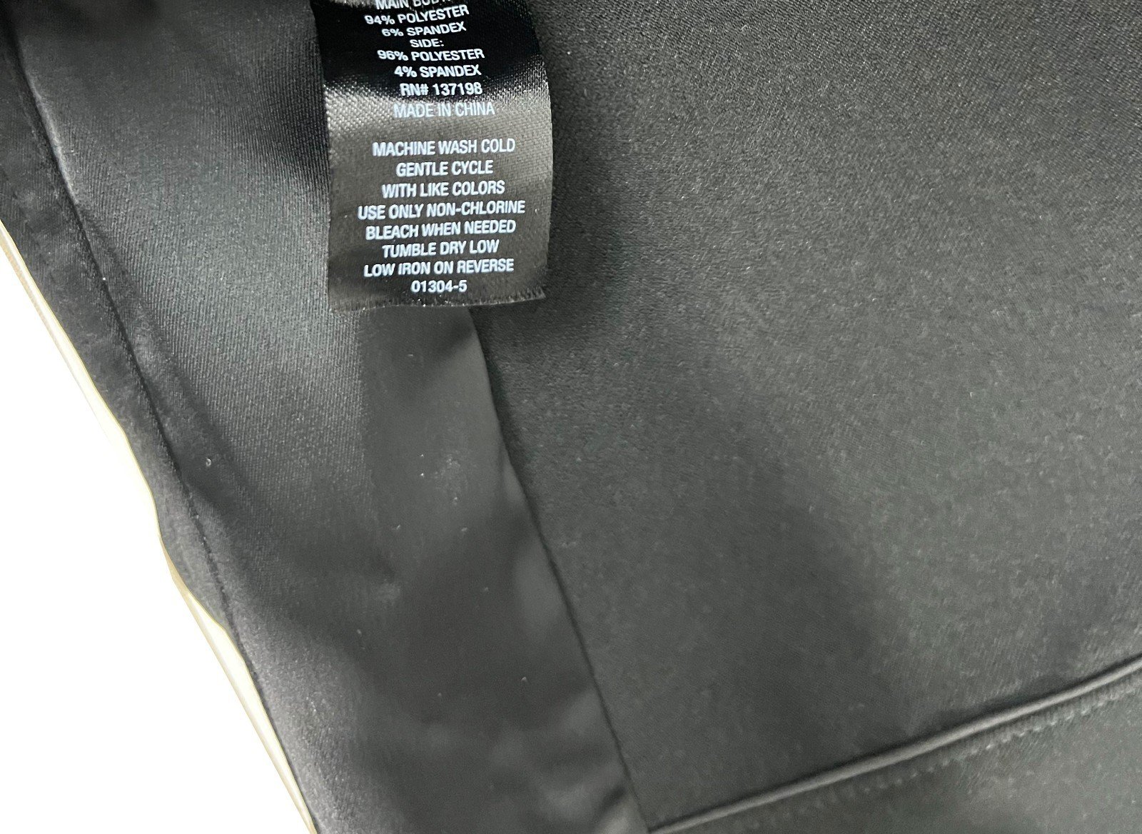 Worthington X Jason Bolden Women's Black Pant Satin Trim Wide Leg (044) - Image 9