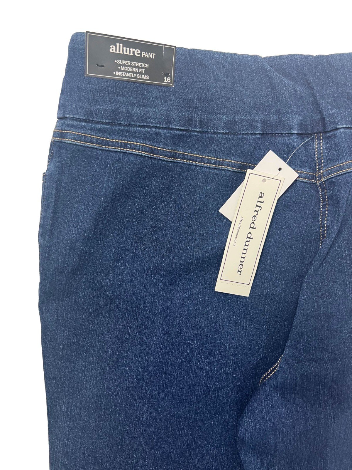 Allure Pant Women's Blue Jeans Modern Fit Denim (038) - Image 7