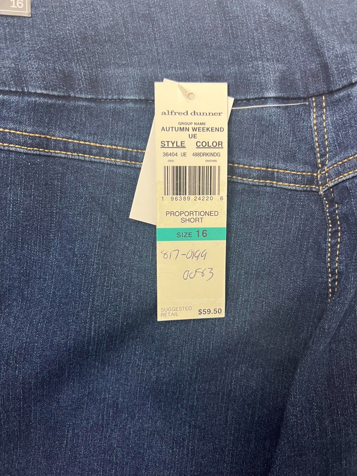 Allure Pant Women's Blue Jeans Modern Fit Denim (038) - Image 10