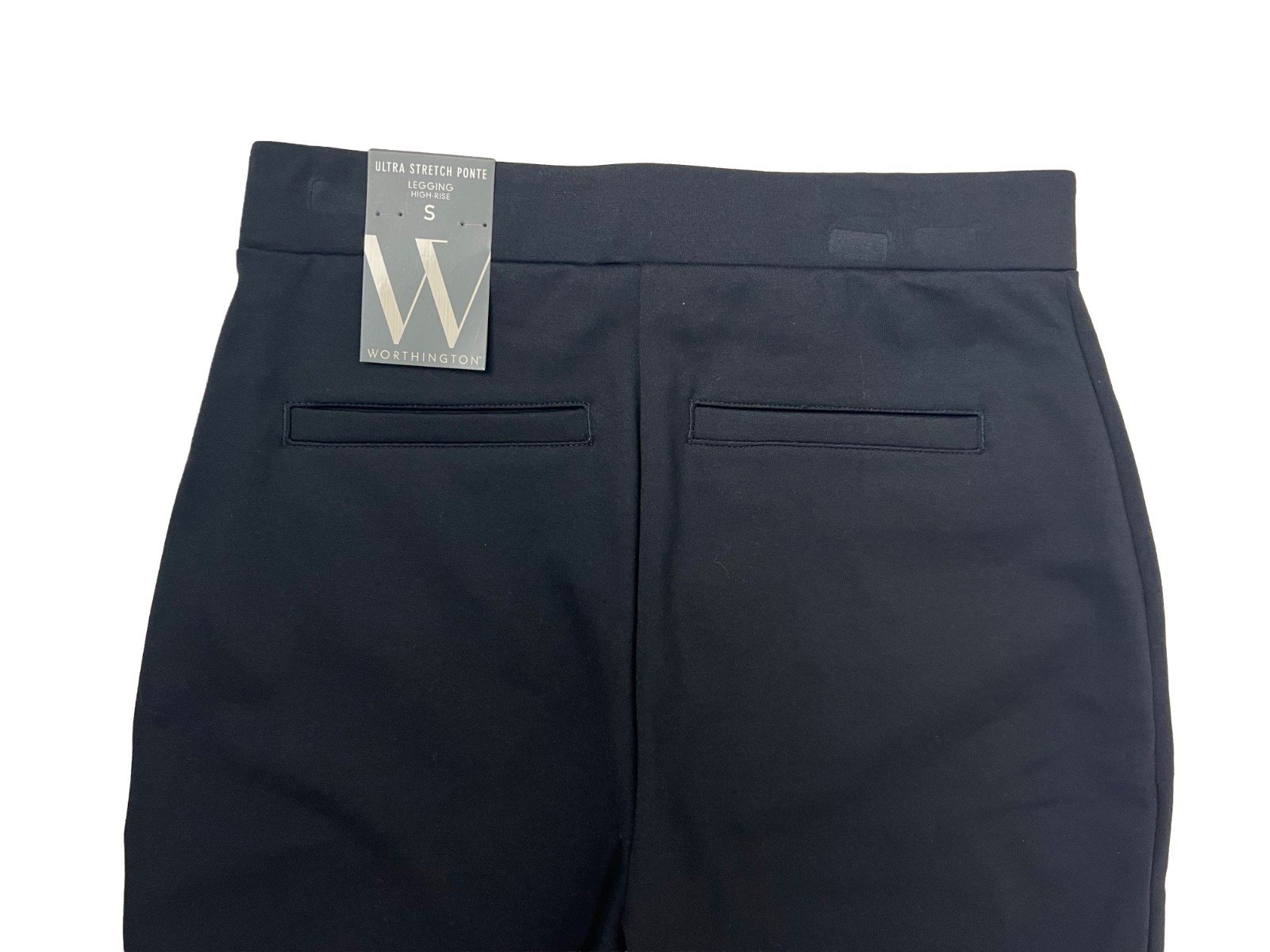 Worthington Women's Black Pant Ultra Stretch Ponte High-Rise Legging (033) - Image 7