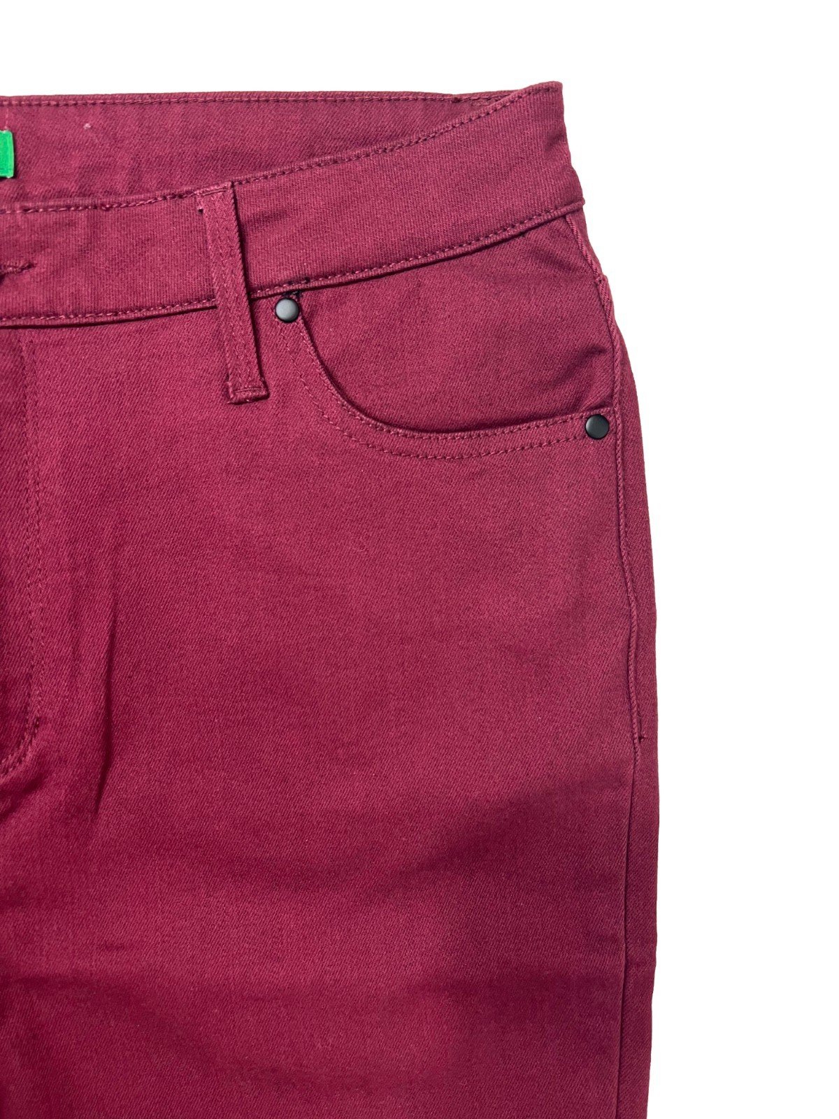 United Colors of Benetton Women's Burgundy Pants High Rise 5-Pocket (028) - Image 5