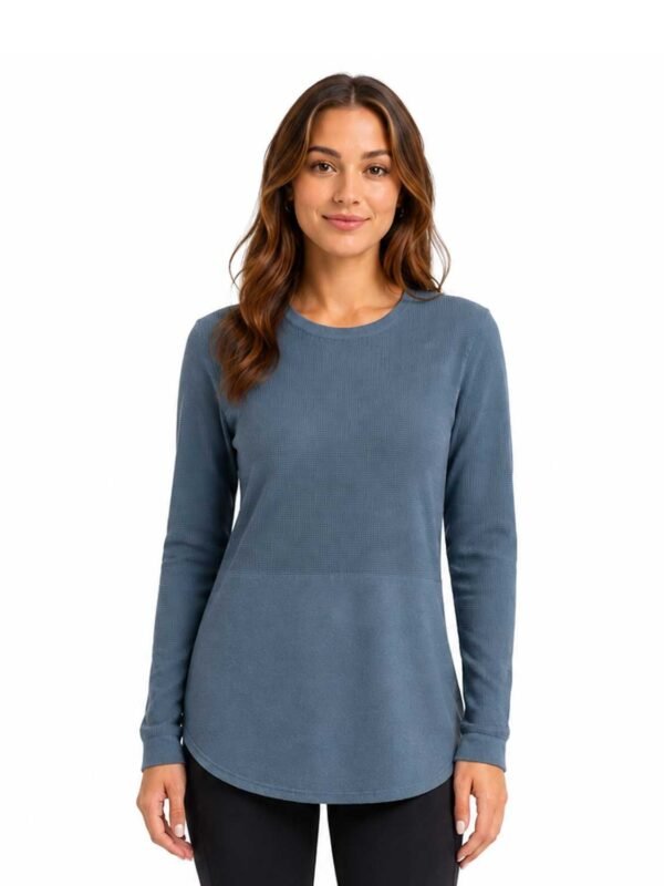 Kersh Ottoman Women's Blue Lightweight Sweater