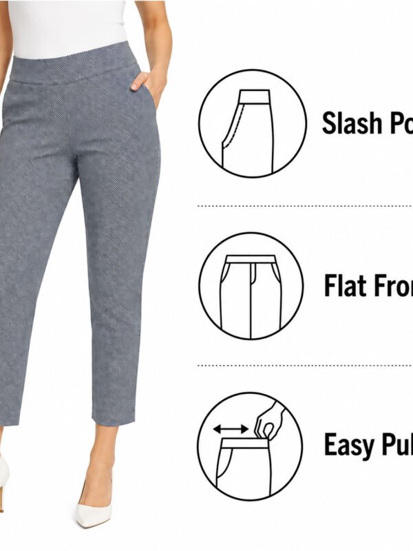 S.C. & Co. Women's Blue Pull-on Ankle Pant