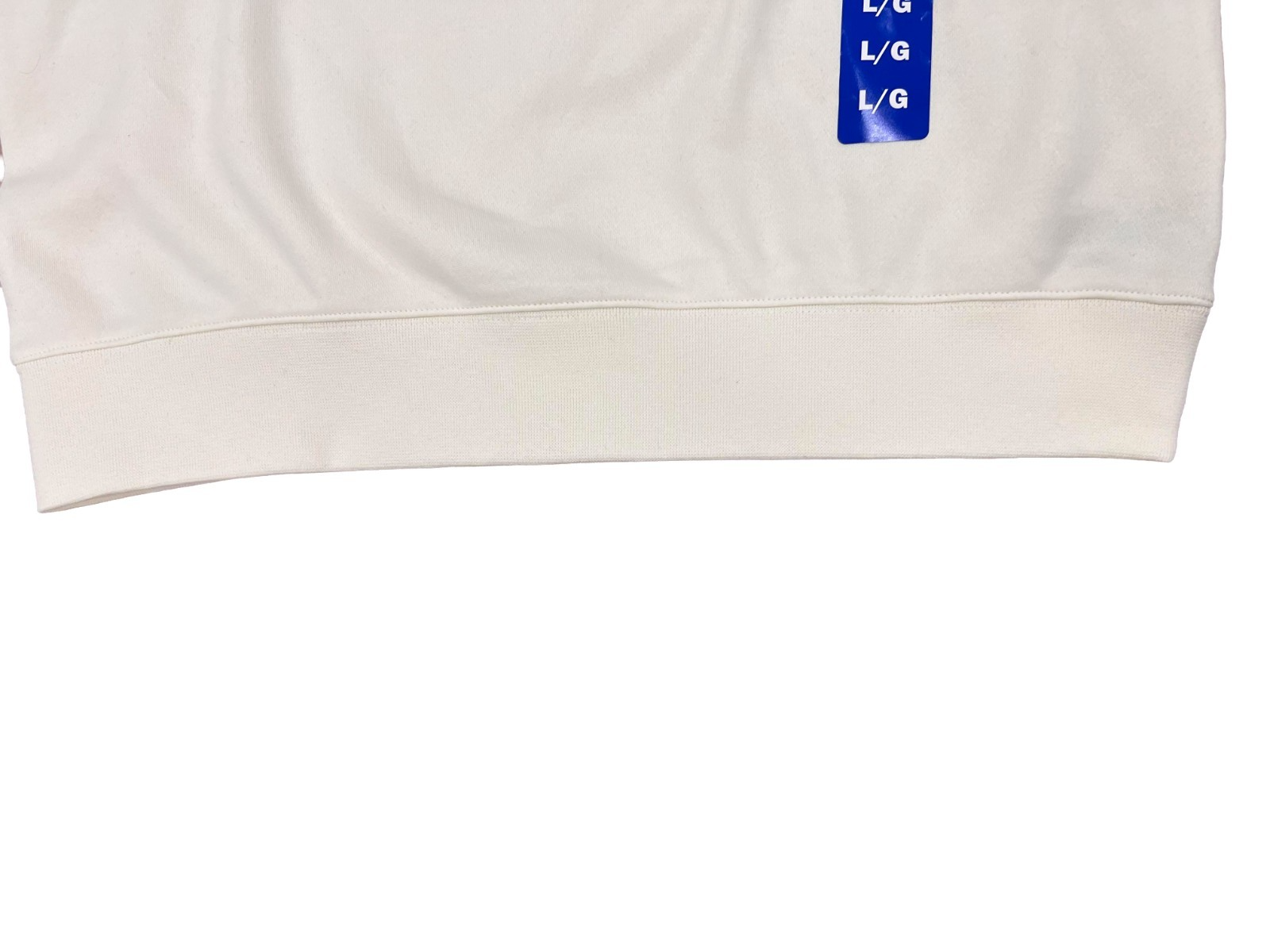 Champion Off White Women's Top Short Sleeve Fleece Sweater Size - L - Image 8