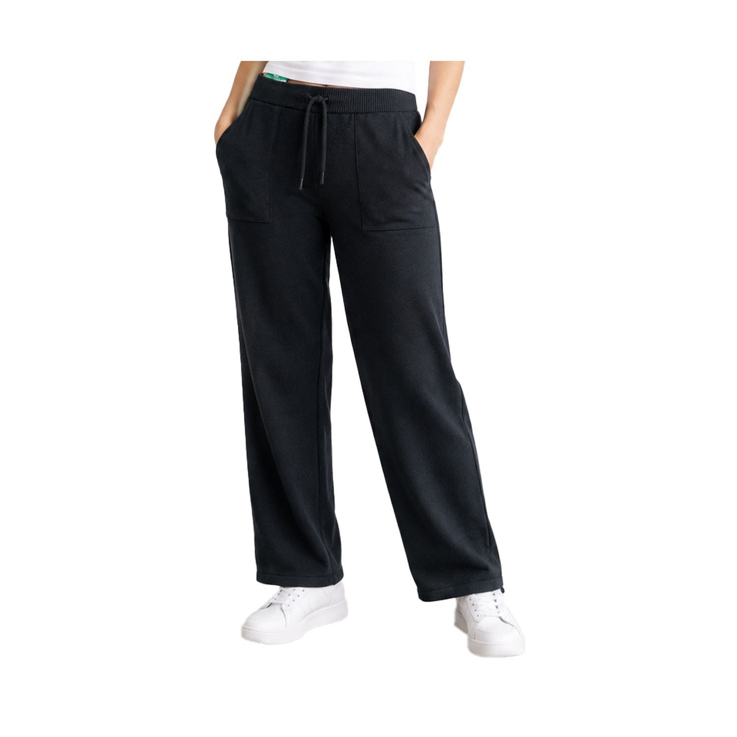 Lazy Pants Women’s Black Knit Straight Leg Pants Size - XL