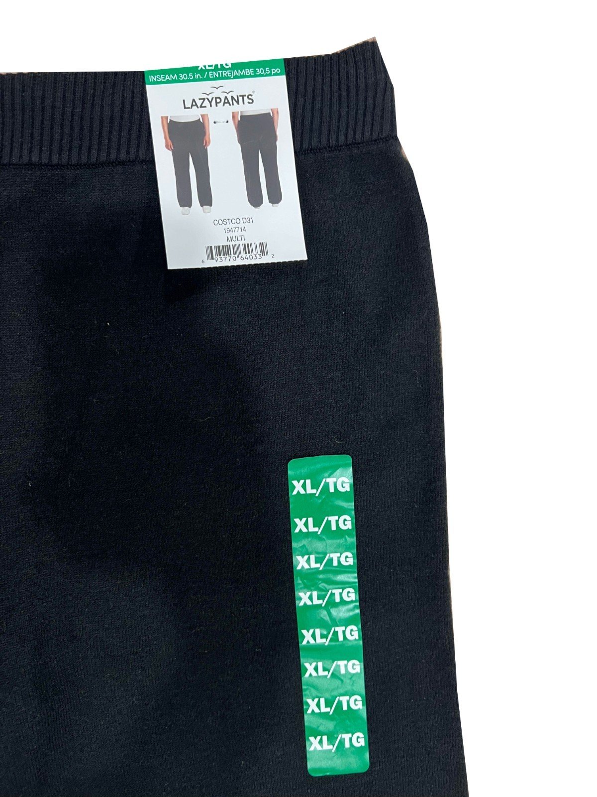 Lazy Pants Women’s Black Knit Straight Leg Pants Size - XL - Image 5