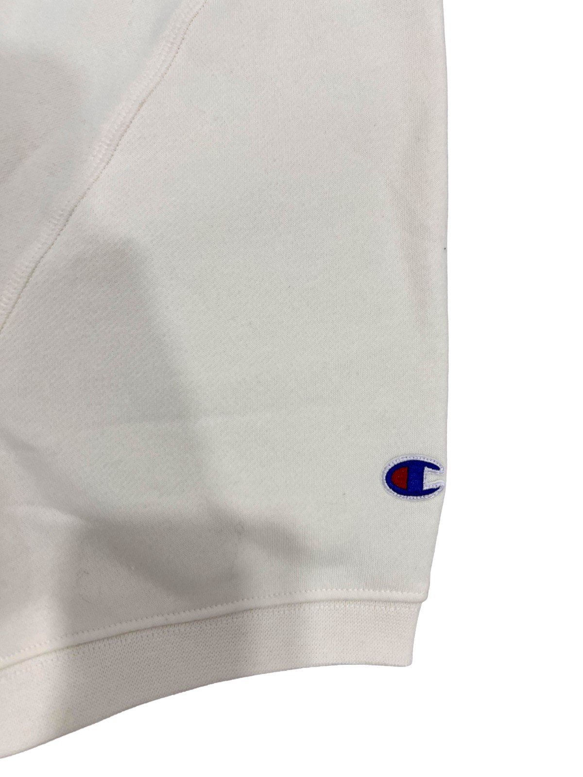 Champion Off White Women's Top Short Sleeve Fleece Sweater Size - L - Image 7