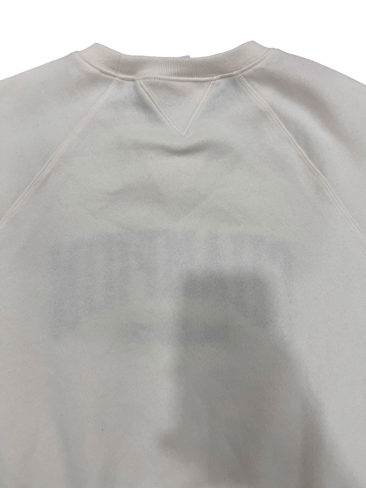 Champion Off White Women's Top Short Sleeve Fleece Sweater Size - L - Image 9